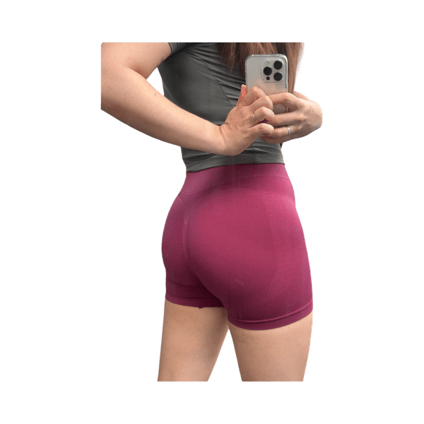 High-waist sports shorts