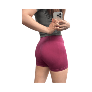 High-waist sports shorts