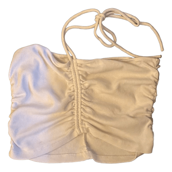 Zara hvid halterneck top