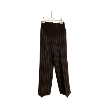 Ruskeat raidalliset housut