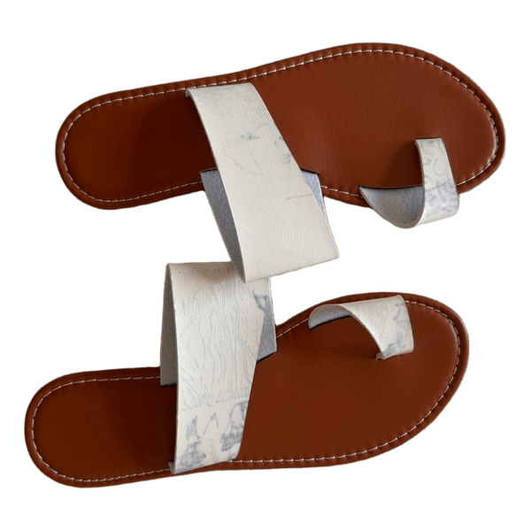 Flat slip on sandals