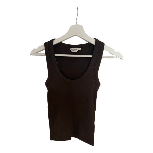Mørkebrun tanktop
