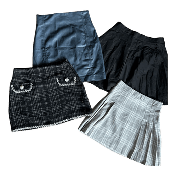 Set of four mini skirts