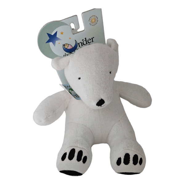 Under the Nile Organic Cotton Polar Bear Plush Toy White 23cm Fair Trade