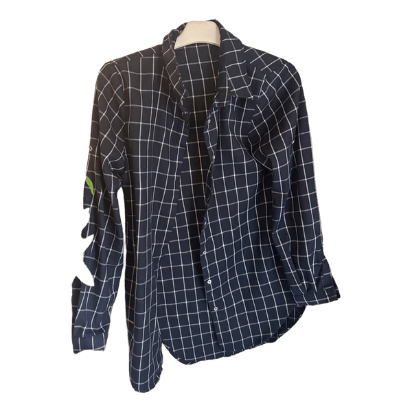 Sortternet bluse