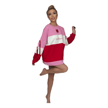 Oversized colorblock sweatshirt