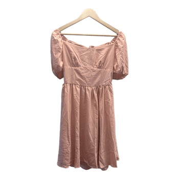 Pink tie-back dress