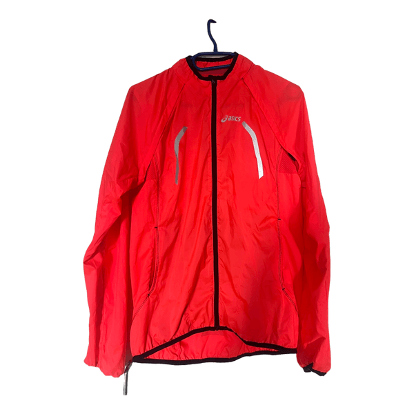 Asics red windbreaker jacket
