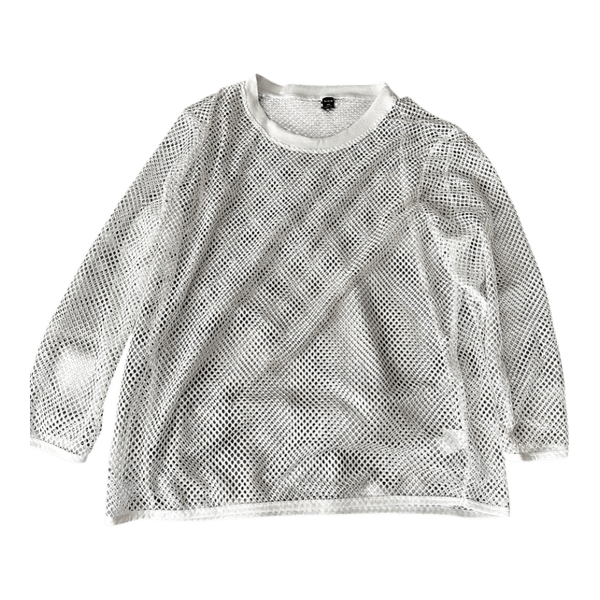 Shein white mesh top