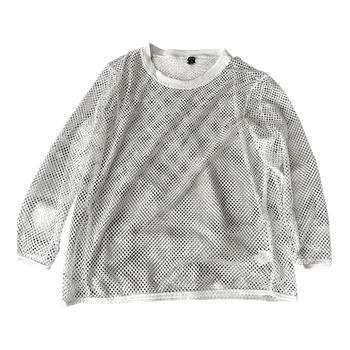 Shein white mesh top