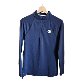 PETER MILLAR long sleeve performance top M navy UPF 50+ stretch minimalist