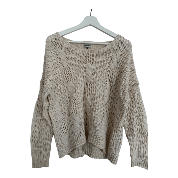 Beige neule