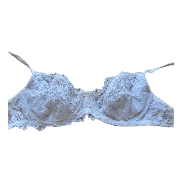 White lace bra