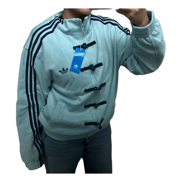 Adidas lyseblå jakke