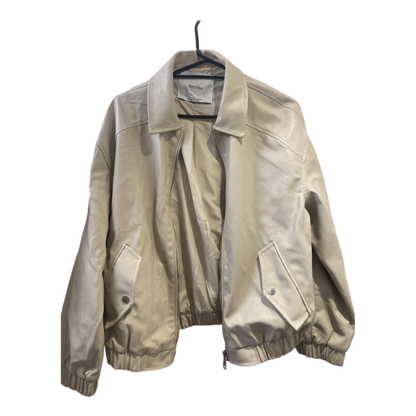 Bershka beige bomberjakke