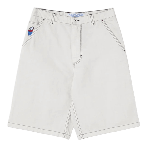 Polar skate co - Big boy work Jorts - Washed White