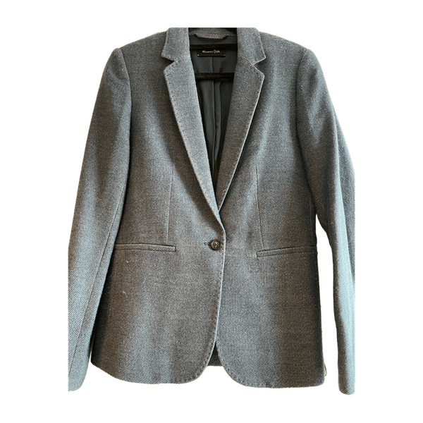Grey tailored blazer jacket