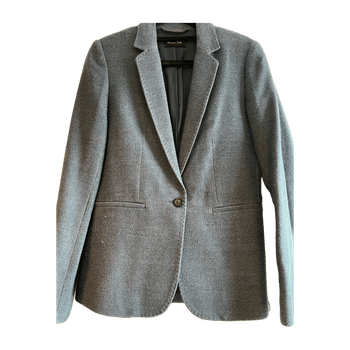 Grey tailored blazer jacket