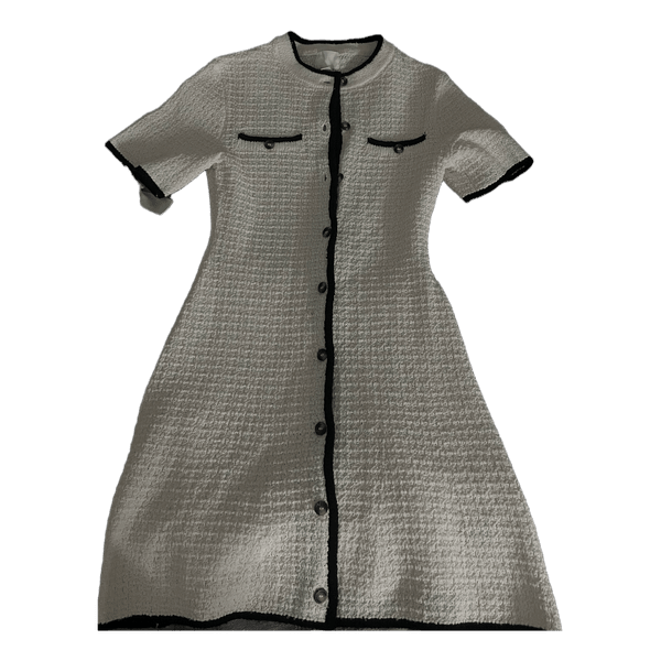 Valkoinen tweed-mekko