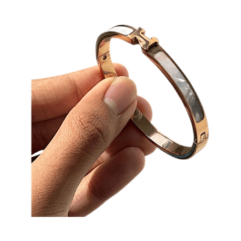 Rose gold old tone bangle bracelet