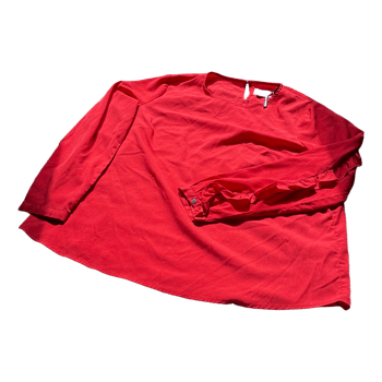 Red long sleeve blouse