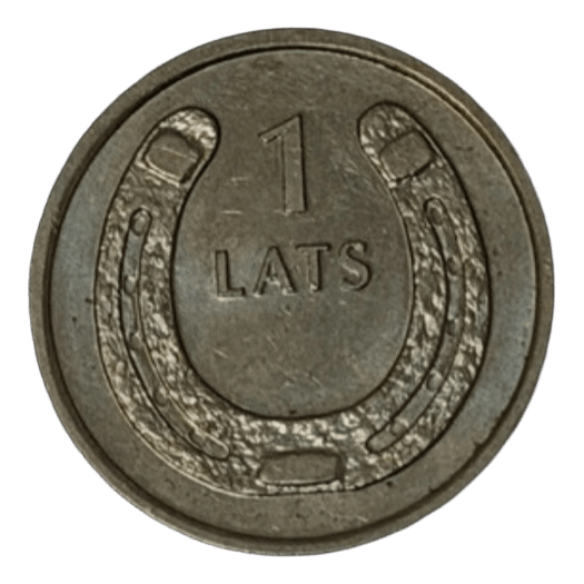 Latvijas 1 lats monēta