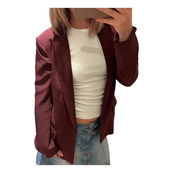 Bordeauxfarvet blazer