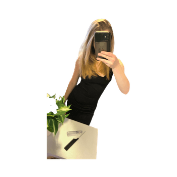 Musta lyhythihainen mekko