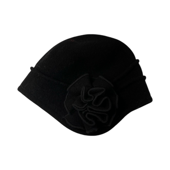 Kn collection musta villa lakki