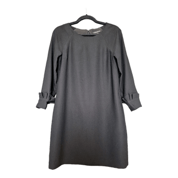 Black dress with ruffles