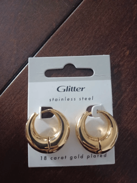 Gold plated earrings