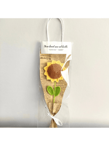 Crochet sunflower decor
