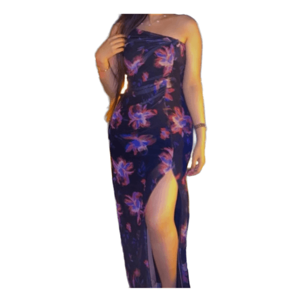 Robe longue fleurie
