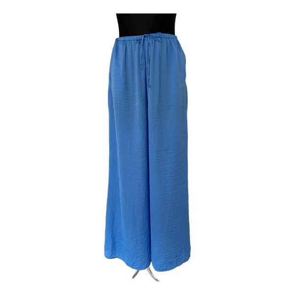Blue wide leg trousers