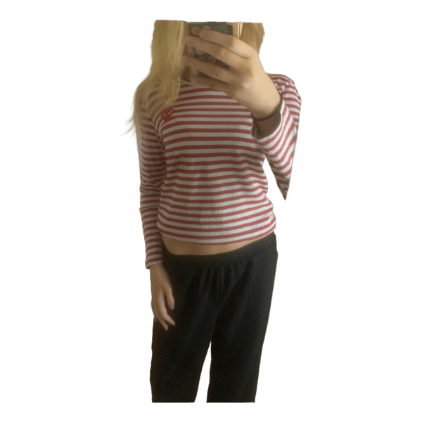 Comme des Garçons stribet bluse