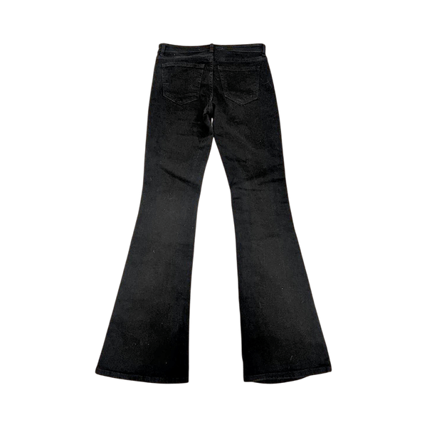 Flared black jeans