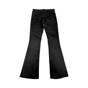 Flared black jeans