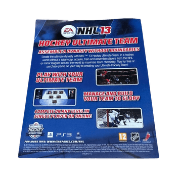 PS3 Nhl 13 Hockey Ultimate Team lappu / flyer EAE03810117L