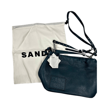 Sandro Ivory Leather Handbag