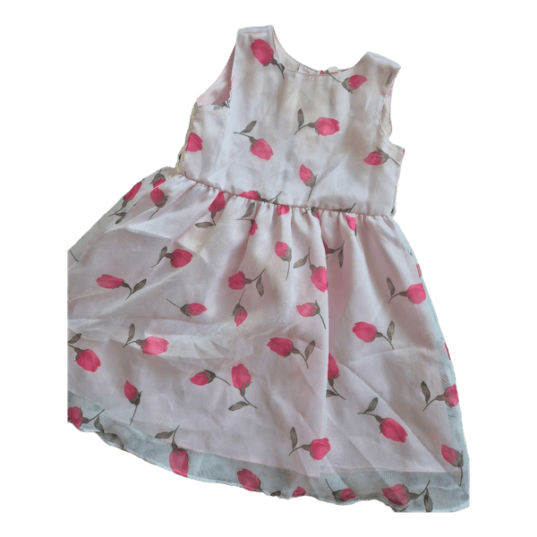Pink floral dress
