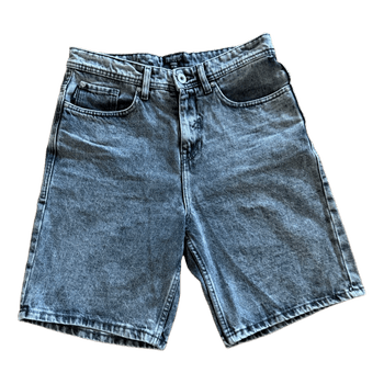 Grey denim shorts