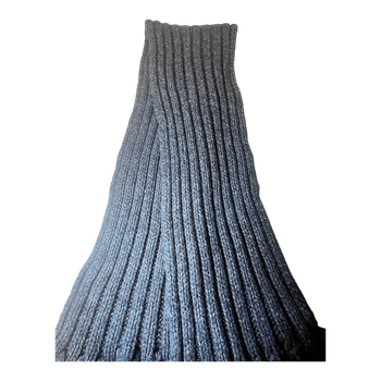 Navy ribbed knit scarf