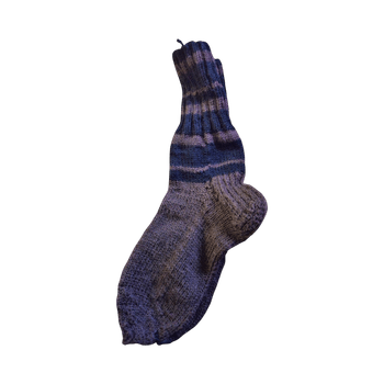 Multicolor knit socks