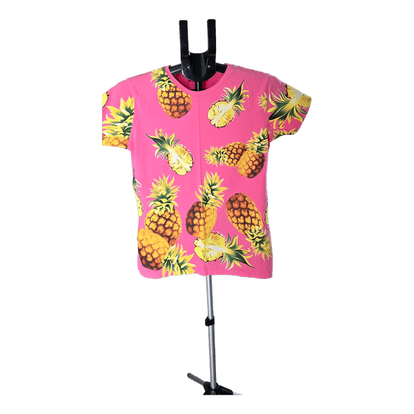 Pink pineapple print t-shirt