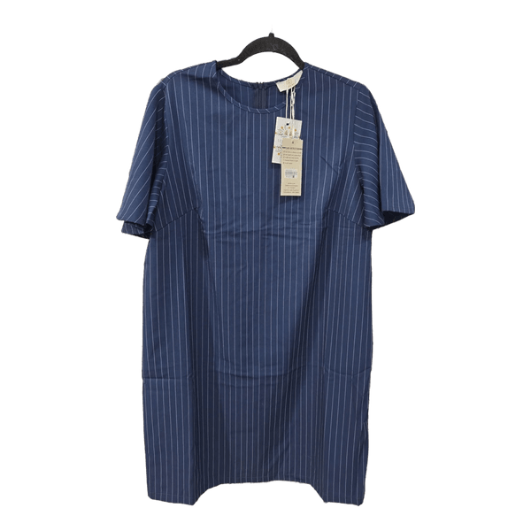 Zila pinstripe suknelė