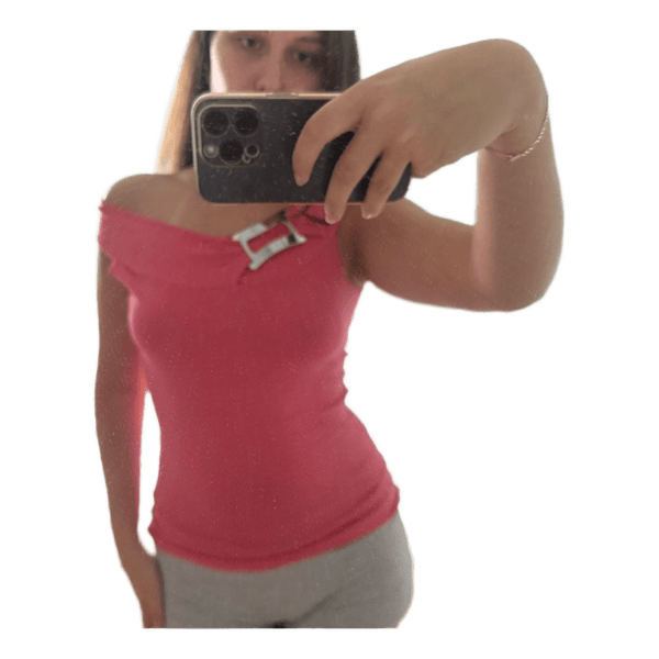 Pink off shoulder top