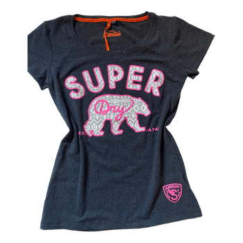 Hot pink superdry paita