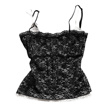 Black lace camisole