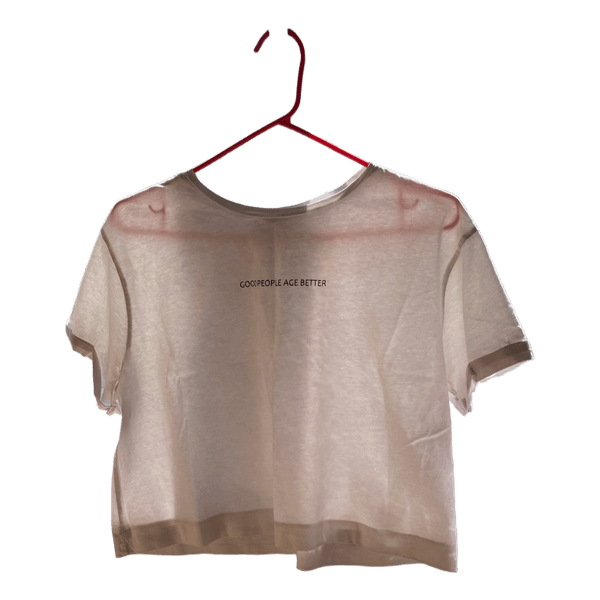 White graphic t-shirt from Zara