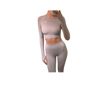 Seamless long-sleeve set